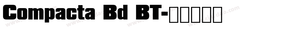 Compacta Bd BT字体转换